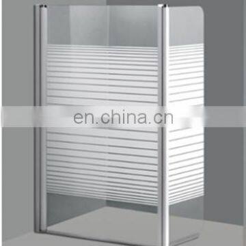 Factory safety glass tempered shower room glass panels silk printing shower cubical glass  panels