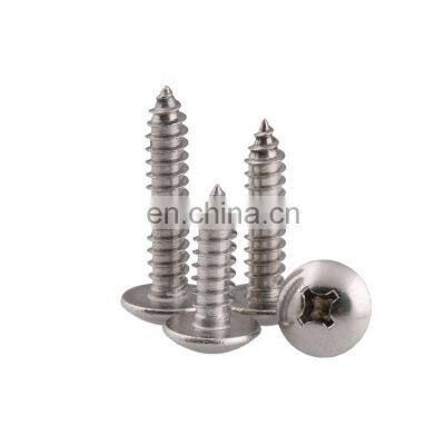 M4 M6 A2-70 stainless steel truss head self tapping screw