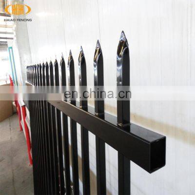 Decorative and ornamental garden galvanized and powder coated iron steel fence for sale