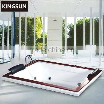 2 Persons Rectangle Outdoor Spa Massage Bathtub For Sale