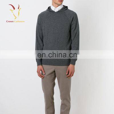 Simple Style Men's 100% Pure Cashmere Hooded Jumper photo-3