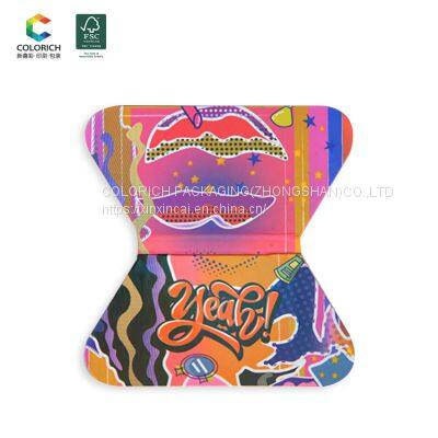 Wholesale Cardboard Empty Eyeshadow Palette Empty Makeup Palette Magnetic Paper Case 24 Pan Eyeshadow Palette With Mirror photo-3