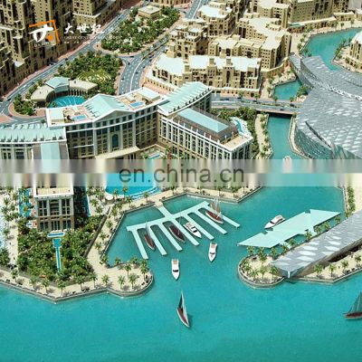 Super hotel abs material 3d miniature model uae