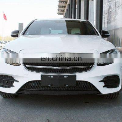 W213 E Class 3pcs/set Carbon Fiber Front Chin Lip for Mercedes Ben z W213 E43 AMG Sport Sedan 17-18 photo-2
