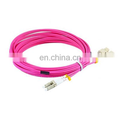 High quality customized  sc/upc to lc/upc dx SM MM om4 patch cord fiber optic patch cord  indoor patch cord