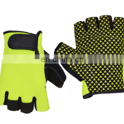 HANDLANDY Terry Cloth Fingerless Cycling Gloves silicon coating racing cross training gloves outdoor fitness glove