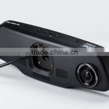 Dual Lens Car Dvr Full hd 1080P Car Camera With 5 INCH Rearview Mirror photo-5