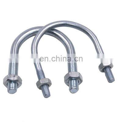 MT-1747  FTTH ADSS Fiber Optical Cable clamp Hot Dip Galvanizing U-bolts And Nuts