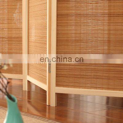 Wooden 4 Panel Room Screen Folding Portable Partition photo-4