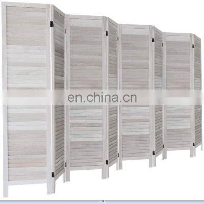 Gray white folding partition privacy screen panel independent partition screen heavy duty for home office dining room bedroom