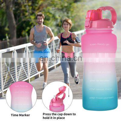 Wholesale BPA Unique Shaped Plastic Frosted Beach Classic High Quality Water Bottles photo-3