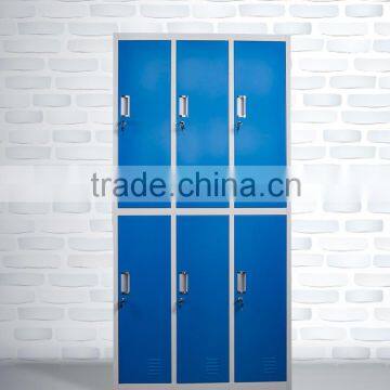 Chinese Manufacturer Metal Furniture Changing Room KD Structure Powder Coated 6 Door Storage Steel Locker/wardrobe photo-3
