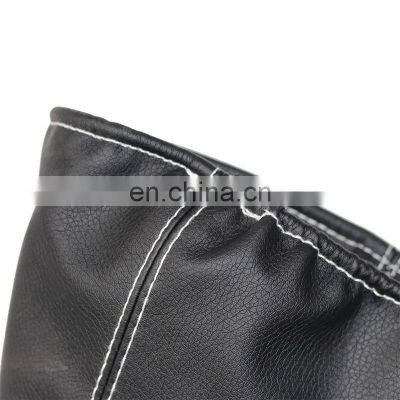 White Line Leather Car Shift Gear Knob Lever Gaitor Boot Cover For Benz W202 W208 W210 W203 S203 W245 W169 W168 photo-4