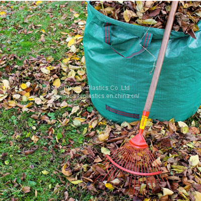 Triangle Garden Collected Leaf Bag Gardening Vegetable and Fruit Bag Woven Plastic Drawstring Garden Bag