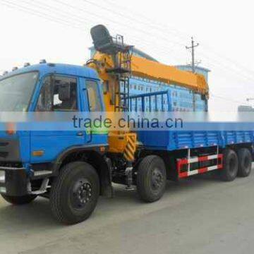 Dongfeng 8x4 truck with crane XCMG 12 ton