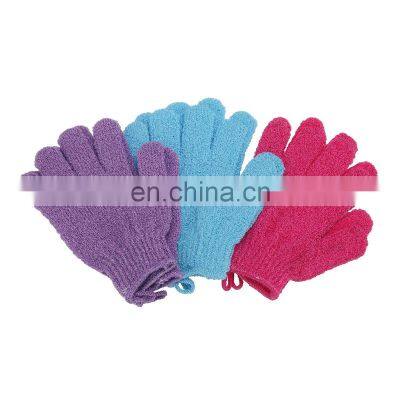Wholesale Viscose Custom Logo Gloves Korean Exfoliating Remove Scrub Dead Skin Beauty Bath Gloves Silk Exfoliating Gloves photo-5