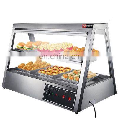 Commercial Food Warmer Display Case Glass Food Warmer Display Showcase Models and Sizes Are Available for Canteen Restaurant photo-2