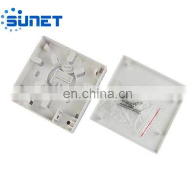 FTTH Mini Optical Terminal Box Plastic 86 Face Box Wall Outlet Fiber Optic Distribution Box photo-3