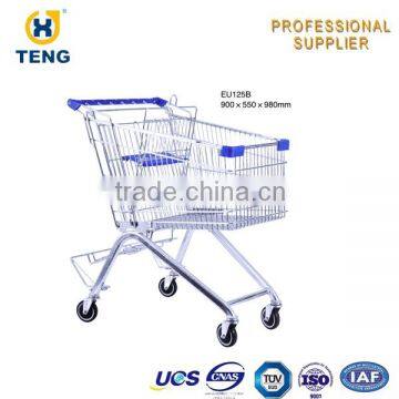 EU180D Europe Style Insulated Supermarket Shopping Trolley With Kids Seat photo-6