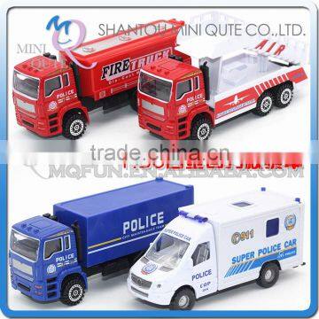 Mini Qute kids 50:1 Die Cast pull back alloy fire control fighting truck vehicle diecast model car educational toy NO.MQ G1