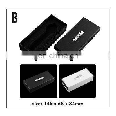 Good Quality Black White Luxury Skmei Watch Paper Packaging Gift Box Inside a Pillow Protect photo-2