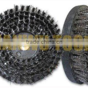 8" (200mm) Round Antique Wire Brush for Natural Stone and Engineered Stone