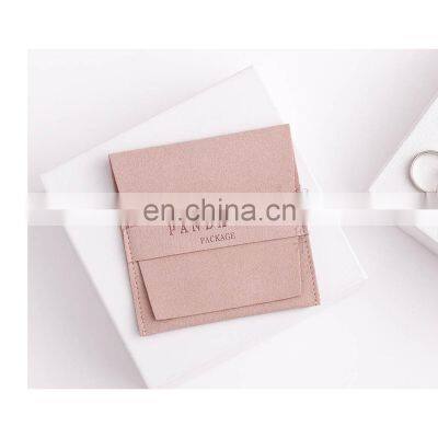 Wholesale Cheap Price Gray Pink Personalized Upscale Custom Logo Drawstring Ribbon Closure Gift Packing Bag Jewelry Pouch photo-2