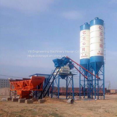 compact concrete mixing plant fixed hzs50 ready mix concrete batching station