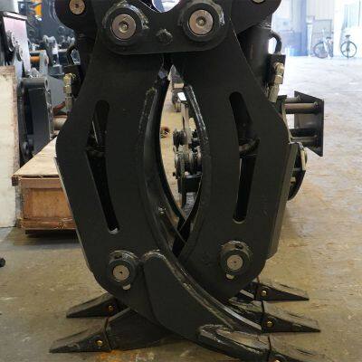 Grassauffangmaschine, Gartenholzauffanggerät, Baggergreifer für Holzgegenstände photo-2