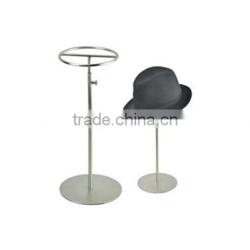 Adjustable Metal Hat Display Stand Retail Shop Hat Stand Metal Cap Stand Holder RHH006