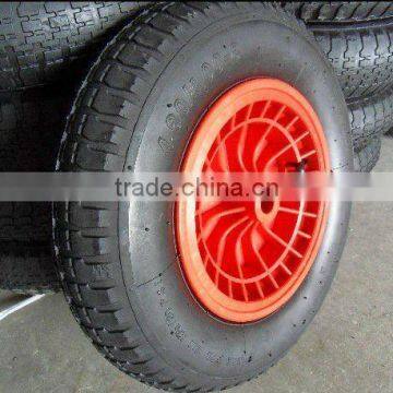 400-8 pneumatic rubber wheel with steel rim
