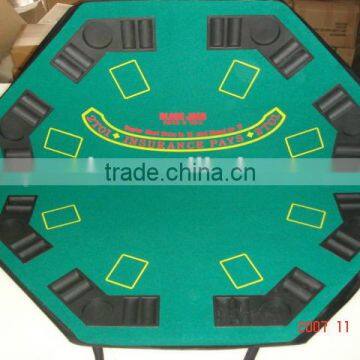 48'' Octagon Blackjack Poker Table Top For 8 Players