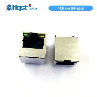 H1152E01A 100M Ethernet Filter 1X1 Port 180 UP Vertical Magjack RJ45 Female Connector 8p8c Cat5 Modular Jack/Socket photo-2