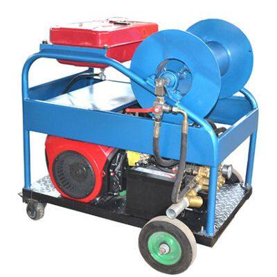Machine de nettoyage à jet d'eau haute pression pour égouts à moteur à essence