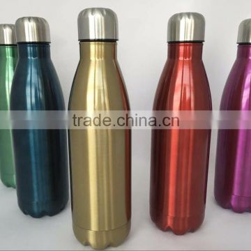 Single wall Cola shaped stainless steel vacuum flask