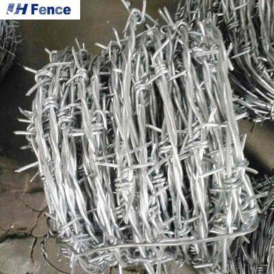 Wholesale BWG 12 14 16 18 Gauge 1000 N Double Strand Wire Fence Galvanized Razor Barbed Wire Coil photo-4