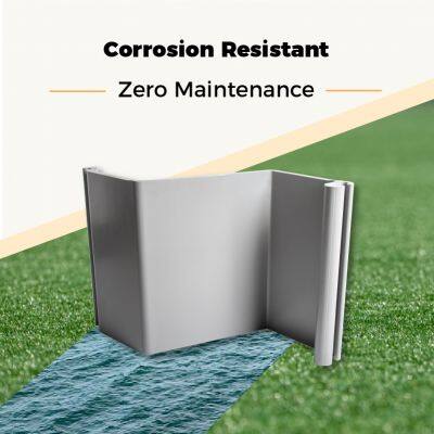 UV-beständige Verbund-PVC-Plattenpfähle mit einer Lebensdauer von 60 Jahren für langlebige Landschaftsbau-Uferbefestigungen und Parkuferprojekte