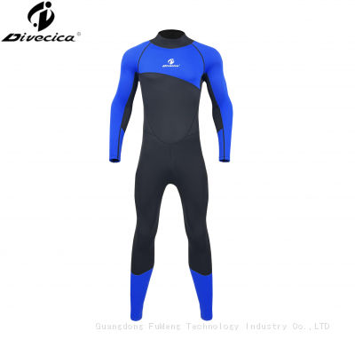 Scuba Diving Suit One Piece Waterwear Spine Protection Pad Stretchy Wetsuit Fullset photo-2