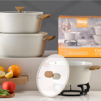 Customized Color Aluminum Nonstick Cookware Set photo-4