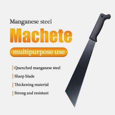 Outdoor Survival Machete, 24 Inch Blade, Stainless Steel, for Bushes, Garden & Agricultural Use