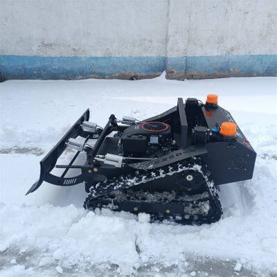 Gasoline Engine All Terrain Self-Charging Generator Remote Control Mower on Tracks