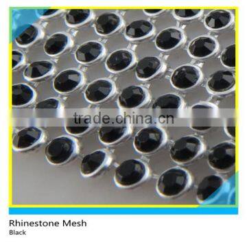 Crystal Sew on Rhinestone Aluminum Mesh Clear Glass Rhinestone Sheet Without Glue photo-6