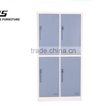 metal design storage clothing cabinet /4 door locker/factory staff locker