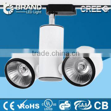 Aluminum Double heads 2*12w LED Track Light COB LED Track Light 1507 led chip watte white