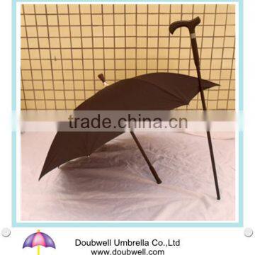 high quality old man walking stick umbrella with the cane