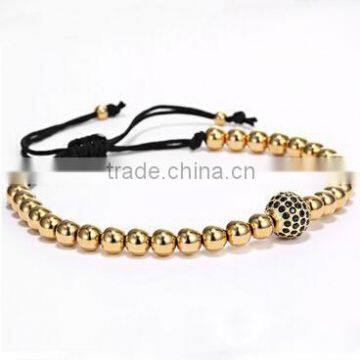 2016 New Fashion Popular Macrame Beads Bracelet With With TOP BEST PVD Plating photo-2