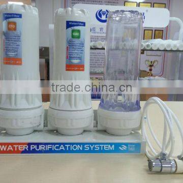 Activated Carbon Type Countertop High Quality 3 Way Stainless Steel Water Purifier Faucet photo-4