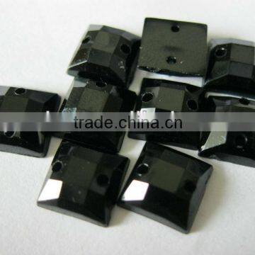 Square Shape Acrylic Stone, Sew On Stone, Acrylic Stone Button 8x8mm