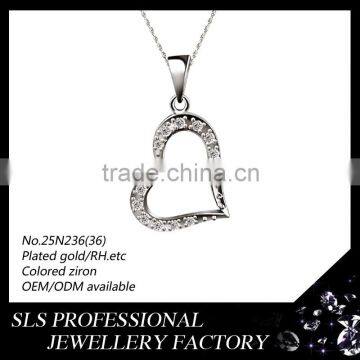 heart shape pendanrt sterling silver pendant blanks in Guangzhou Wholesale pendant jewelry