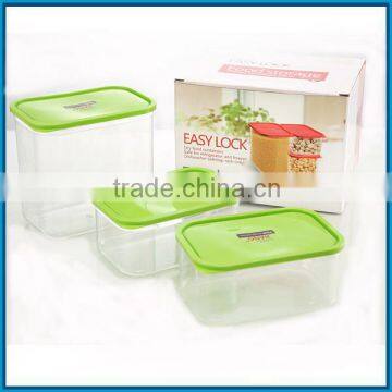 Plastic 3pc food storage boxes